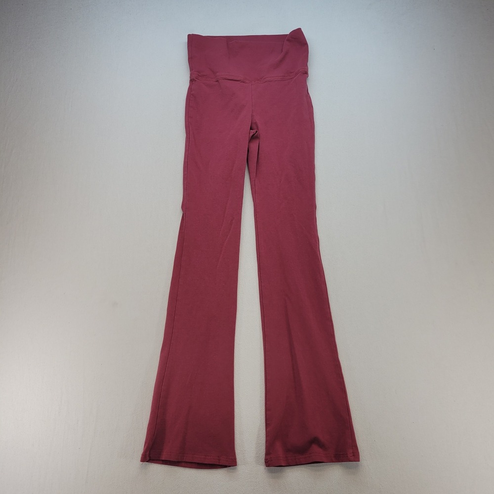 No Boundaries Flare Leggings Womens XS Peony Pink Yoga High Waist Bootcut Pants